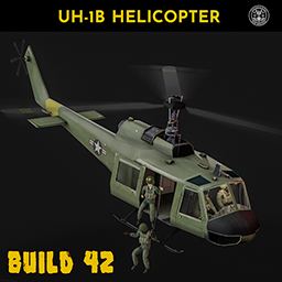 UH-1B Huey helicopter Steam Workshop preview
